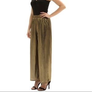 Grace Karin Gold Palazzo Pants